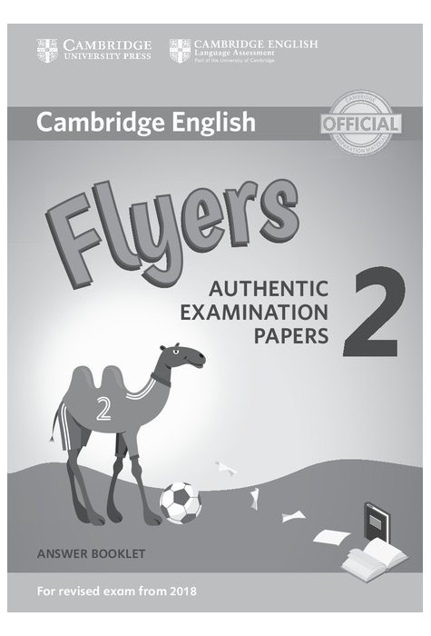 Flyers 2, Answer Booklet for Revised Exam from 2018
