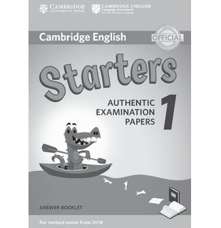 Starters 1, Answer Booklet for Revised Exam from 2018
