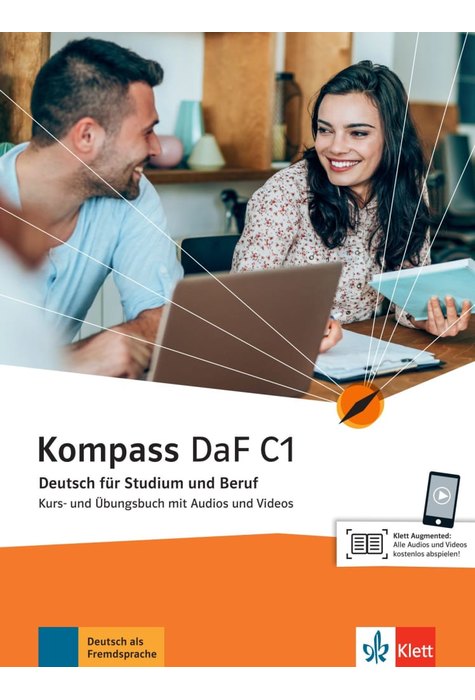 Kompass DaF C1, Kurs- und Übungsbuch mit Audios und Videos