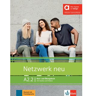 Netzwerk neu A2.2  Kurs und Übungsbuch mit Audios und Videos inklusive Lizenzschlüssel allango (24 Monate) Hybride Ausgabe allango