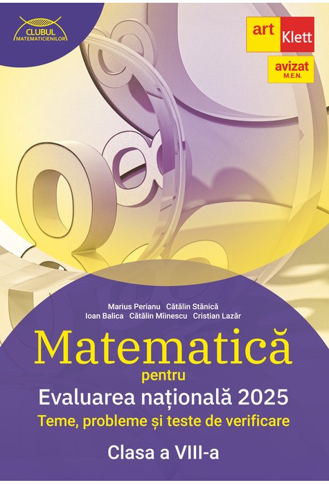 Evaluarea națională 2025. MATEMATICĂ. Clasa a VIII-a