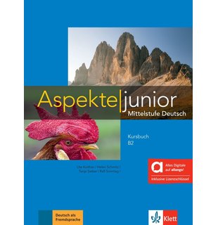 Aspekte junior B2 - Kursbuch mit Audios inklusive Lizenzschlüssel allango (24 Monate) - Hybride Ausgabe allango